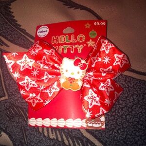 🎄🎅🆕Claire’s x Hello Kitty Christmas Hairbow!BNIP!SO!❄️☃️🎅🎄